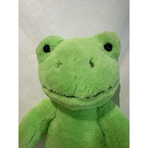 Build A Bear Spring Green Frog 16" Stuffed Plush Animal W/ Strawberry Scent BAB - Picture 2 of 5
